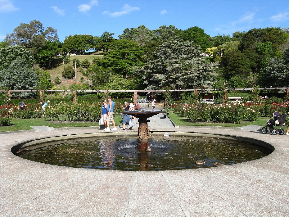 Fountain in Lady Norwood Rose Garden
